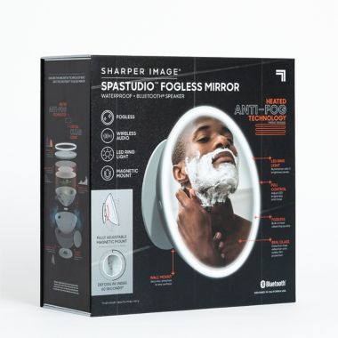 Sharper Image&reg; LED Fogless Shower Mirror &amp; Speaker with Bluetooth. View a larger version of this product image.