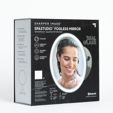 Sharper Image&reg; LED Fogless Shower Mirror &amp; Speaker with Bluetooth. View a larger version of this product image.