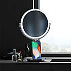 Alternate image 8 for Sharper Image&reg; SpaStudio 8-Inch Round Vanity Mirror with Qi Charging in Silver