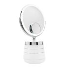 Alternate image 0 for Sharper Image&reg; SpaStudio Vanity Plus 10-Inch Round Mirror with Storage in Silver