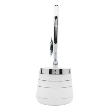 Sharper Image&reg; SpaStudio Vanity Plus 10-Inch Round Mirror with Storage in Silver. View a larger version of this product image.