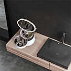Alternate image 7 for Sharper Image&reg; SpaStudio Vanity Plus 10-Inch Round Mirror with Storage in Silver