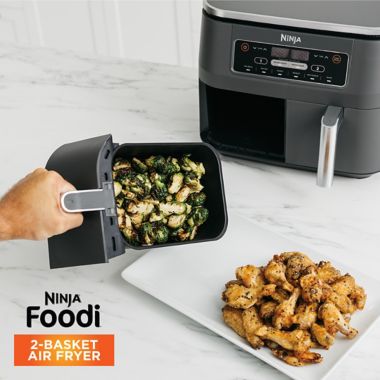 Ninja&reg; Air Fryer Foodi&reg; 8qt. 6-in-1, 2-Basket with DualZone&trade; Technology. View a larger version of this product image.