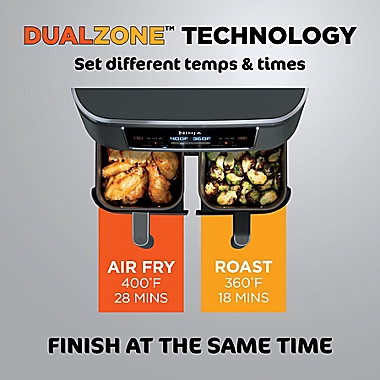 Ninja&reg; Air Fryer Foodi&reg; 8qt. 6-in-1, 2-Basket with DualZone&trade; Technology. View a larger version of this product image.