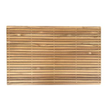 Haven&trade; 20" x 32" Teak Tub Mat in Honey. View a larger version of this product image.