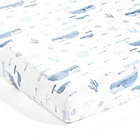 Alternate image 1 for Lush Decor 2-Pack Seaside Plush Fitted Crib Sheets in Blue