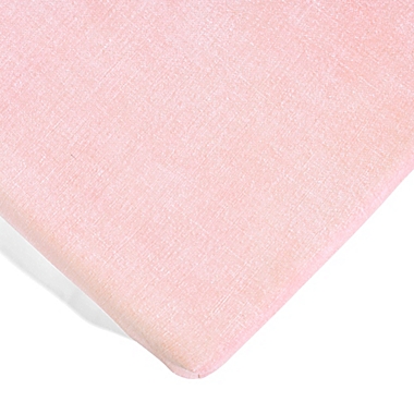 Lush Decor 2-Pack Pixie Fox Geo Organic Cotton Fitted Crib Sheets in Pink. View a larger version of this product image.
