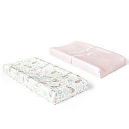Lush Décor 2-Pack Pixie Fox Geo Plush Changing Pads Covers