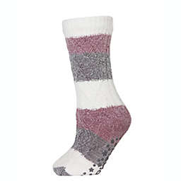 MeMoí® Tranquility Plush Lined Slipper Socks in Light Purple