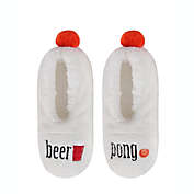 MeMo&iacute;&reg; Beer Pong Sherpa Lined Slippers in Ivory