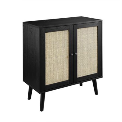 Forest Gate&trade; 2-Door Solid Wood and Rattan Accent Cabinet
