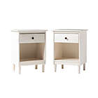 Alternate image 5 for Forest Gate&trade; 1-Drawer Tray Top Nightstands in White (Set of 2)
