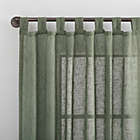 Alternate image 2 for Archaeo&reg; Burlap Weave 84-Inch Tab Top Window Curtain Panel in Moss Green (Single)