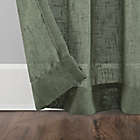 Alternate image 3 for Archaeo&reg; Burlap Weave 84-Inch Tab Top Window Curtain Panel in Moss Green (Single)