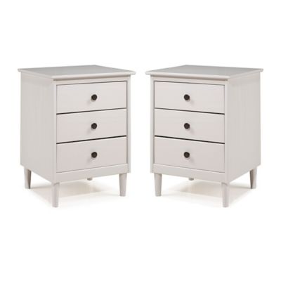 Forest Gate&trade; 3-Drawer Solid Wood Nightstands (Set of 2)