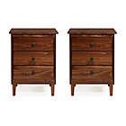Alternate image 4 for Forest Gate&trade; 3-Drawer Solid Wood Nightstands in Walnut (Set of 2)