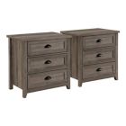 Alternate image 0 for Forest Gate&trade; Odette 3-Drawer Nightstands in Grey Wash (Set of 2)