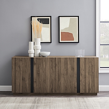 Forest Gate&trade; Contemporary 4-Door Sideboard in Slate Grey. View a larger version of this product image.