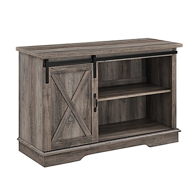 Forest Gate&trade; Farmhouse Sliding Barn Door TV Stand. View a larger version of this product image.