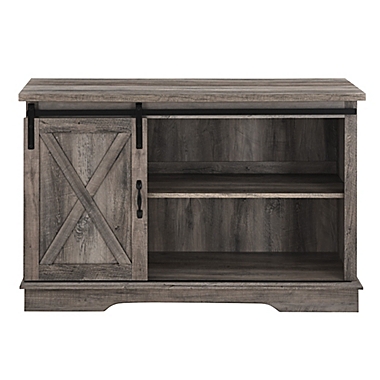 Forest Gate&trade; Farmhouse Sliding Barn Door TV Stand. View a larger version of this product image.