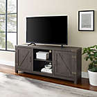 Alternate image 8 for Farmhouse Double Barn Door TV Stand - Sable