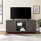 Alternate image 1 for Farmhouse Double Barn Door TV Stand - Sable