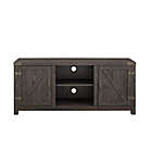 Alternate image 7 for Farmhouse Double Barn Door TV Stand - Sable