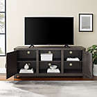 Alternate image 4 for Farmhouse Double Barn Door TV Stand - Sable