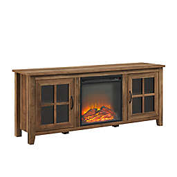 Forest Gate™ 58-Inch Glass-Door Electric Fireplace TV Stand