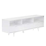 Ivy 70" 3 Drawer Solid Wood TV Stand - White