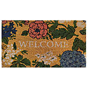 Bee &amp; Willow&trade; 18&quot; x 30&quot; Floral Backed Coir Door Mat in Natural