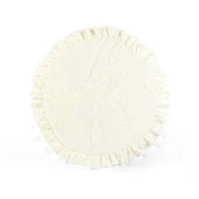 Lush D&eacute;cor Round Ruffle Play Mat in Ivory