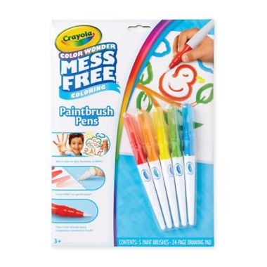 Crayola&reg; Color Wonder Mess Free Paint Brushes with Color Wonder Paper. View a larger version of this product image.