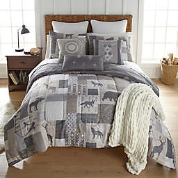 Your Lifestyle by Donna Sharp Wyoming 3-Piece Reversible King Comforter Set in Grey