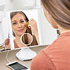 Alternate image 10 for iHome Vanity Speaker Mirror with Bluetooth in White