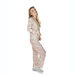 MeMoi® Women's Large Polar Bear Print 2-Piece Pajama Set in Pink