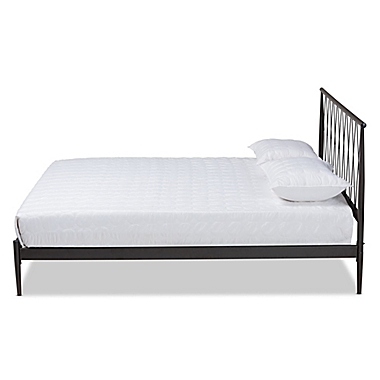 Baxton Studio Riina Full Platform Bed in Black. View a larger version of this product image.