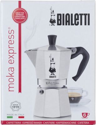 Bialetti&reg; Moka Express&reg; 6-Cup Stovetop Coffee Maker in Silver