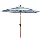 Alternate image 0 for Everhome&trade; 9-Foot Round Tilt Market Umbrella in Faded Denim Cabana Stripe