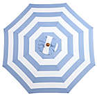 Alternate image 1 for Everhome&trade; 9-Foot Round Tilt Market Umbrella in Faded Denim Cabana Stripe