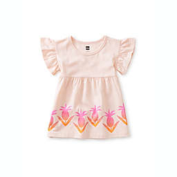 Tea Collection Size 4T Ruffle Sleeve Dress in Pink