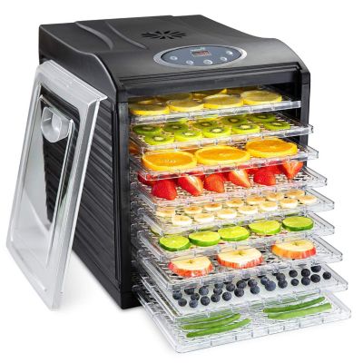 Ivation 9 Tray Countertop Food Dehydrator in Black