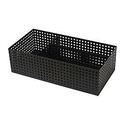 Squared Away™ 3- Section Desk Organizer in Black