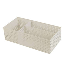 Squared Away™ 3- Section Desk Organizer in White