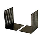 Alternate image 0 for Squared Away&trade; Perforated Bookends in Black (Set of 2)