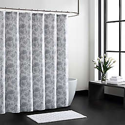 Vera Wang® 72-Inch x 72-Inch Watercolor Floral Shower Curtain in Grey