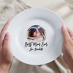 Photo Message Personalized Plate for Her in White