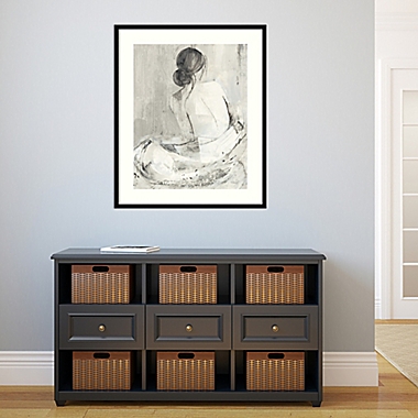 Evening I Neutral (Woman) 29.12-Inch x 35.12-Inch Framed Wall Art in Black. View a larger version of this product image.