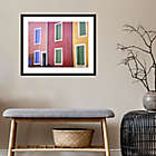 Alternate image 7 for French colorful buildings 27.12-Inch x 22.12-Inch Framed Wall Art in Black