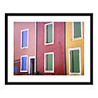 Alternate image 0 for French colorful buildings 27.12-Inch x 22.12-Inch Framed Wall Art in Black
